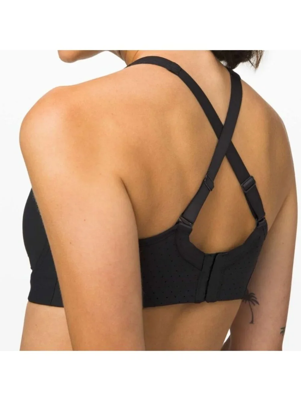 Run Times Bra High Support, B–G Cups Black